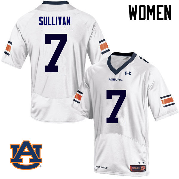 Women Auburn Tigers #7 Pat Sullivan College Football Jerseys Sale-White